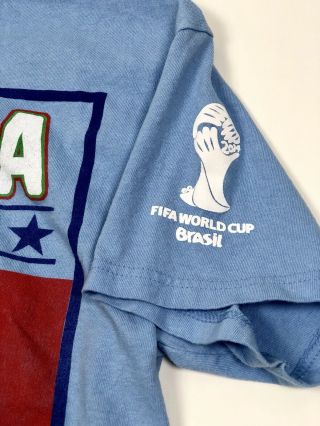 Italia 2014 FIFA World Cup T - Shirt Adult Size Medium Italy Football Soccer 3