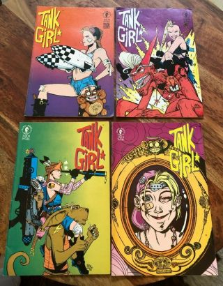 Tank Girl - Dark Horse Comics - 1,  2,  3,  4 - First Printing,  Conditio