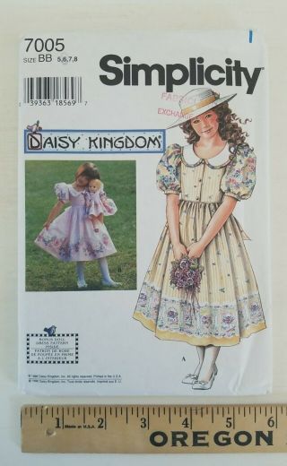 Simplicity 7005 Daisy Kingdom Girl 