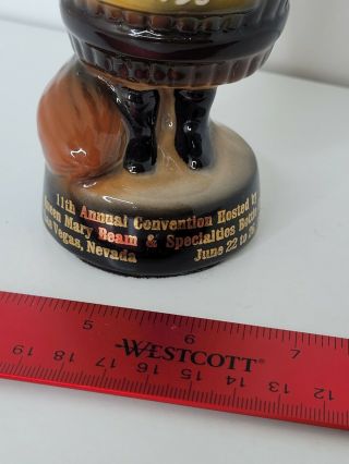 VTG Jim Beam 1981 11th Convention at Las Vegas Fox Paperweight Decanter Figure 3