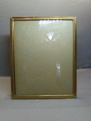 Vintage/antique Decorative Brass Picture Frame Od 10 - 5/8 " X 8 - 5/8 "
