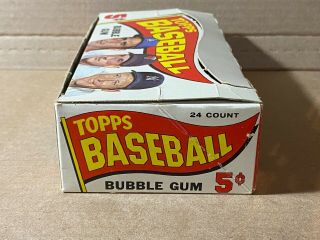 1965 Topps Baseball 5¢ Empty Wax Pack Display Box Koufax Killebrew Mantle 5
