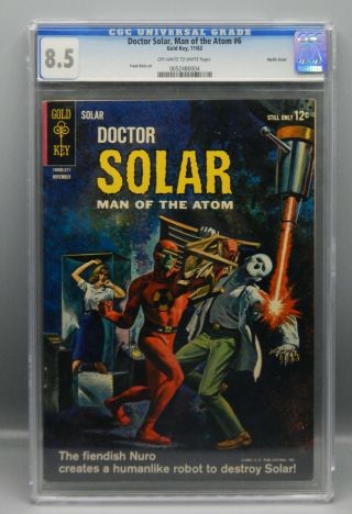 Cgc 8.  5 Gold Key Doctor Solar 6 Comic Book Frank Bolle Art 1963 Pacific Coast