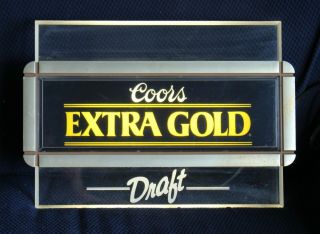 Coors Extra Gold Light Up Sign Man Cave Decor