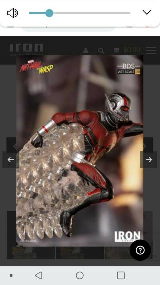 Iron Studios Ant - Man Bds Art Scale 1/10 - Ant Man & Wasp Statue Toy Model Stock