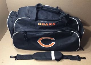Vintage Chicago Bears Duffle Gym Overnight Bag 18x12x8 Inches Nfl