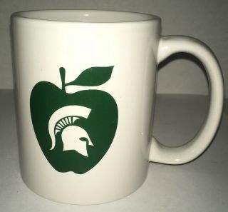 Msu College Of Education Apple Sparty Michigan State Beer Coffee Mug Tea Green