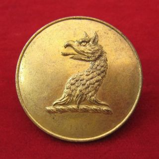 Large Gilt Livery Button Featuring A Griffin’s Head (lb012)