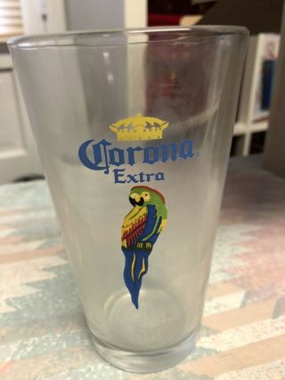 Corona Metal Beer Bucket And 4 Large Beer Glasses