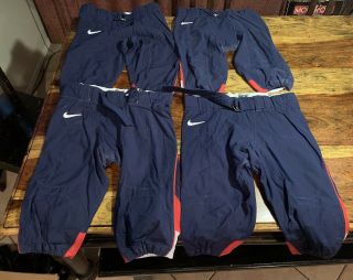 Nike University Of Arizona Wildcats Blue Red Football Pants Size 34 Game Worn