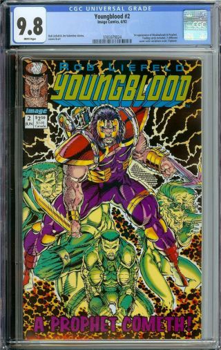 Youngblood 2 Cgc 9.  8 White Pages // 1st Appearance Shadowhawk,  Prophet