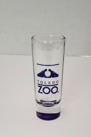 Toledo Zoo Dark Blue Writing With 2 Hippo Faces 4 In.  Tall