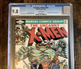 UNCANNY X - MEN 156 CGC 9.  8 White Pages - STARJAMMERS and TIGRA App.  NM, 2