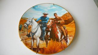 Classic Tv Westerns The Lone Ranger And Tonto Collector Plate 1990