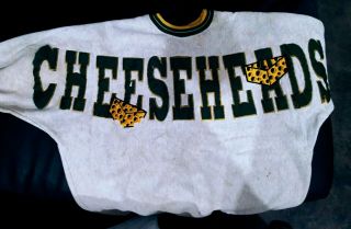 Vintage Green Bay Packers Cheeseheads Sweatshirt Size L Legends Athletic
