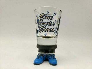 Elvis Presley Blue Suede Shoes 3.  5 " Shot Glass