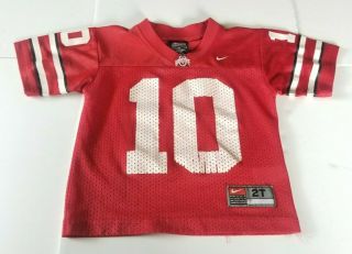 Ohio State Buckeyes Nike Toddler Red Football Jersey Size 2t