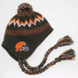 Cleveland Browns Toddler Tassel Beanie Winter Hat One Size Baby Orange Brown Nfl