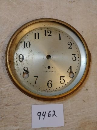 Seth Thomas Mantle Clock Dial And Bezel No Glass