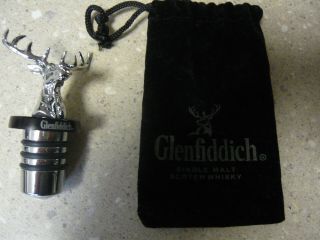 Glenfiddich Decanter Top With The Elk Head Advertising