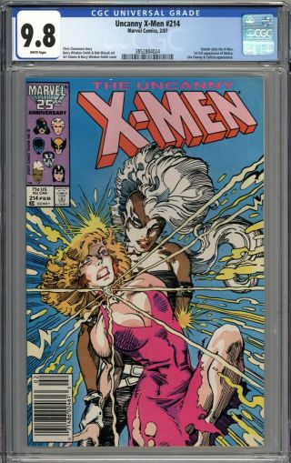 Uncanny X - Men 214 Cgc 9.  8 Nm/mt Newsstand Variant 1st Appearance Of Malice Wp