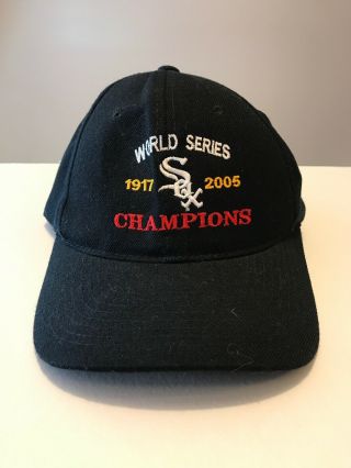 Chicago White Sox 2005 American League Champions Black Hat Wool Acrylic