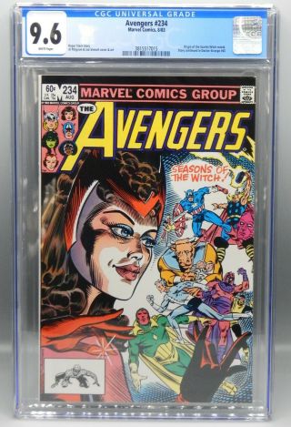 Cgc 9.  6 Marvel Comics Avengers 234 Origin Of Scarlet Witch Disney,  Wandavision