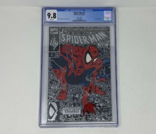 1990 Marvel Comics Spider - Man 1 Silver Edition - Cgc 9.  8 Nm Todd Mcfarlane