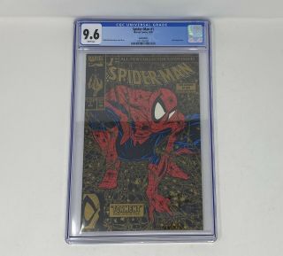 1990 Marvel Comics Spider - Man 1 Gold Edition - Cgc 9.  6,  Nm Todd Mcfarlane