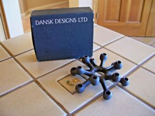 Vintage Dansk Design Jens Quistgaard Mcm Cast Iron Spider Candle Holder Denmark