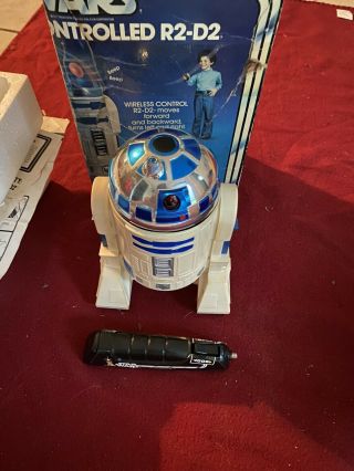 1977 Star Wars Radio Controlled R2 - D2 w/ Remote,  Box,  See Details Below 3
