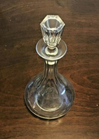 Rare Red Top Rye Whiskey Back Bar Decanter Bottle - Pre - Prohibition Cut Crystal 5