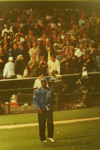 35mm Negative 1998 Cubs Giants Wild Card Tie Breaker Michael Jordan 1st Pitch - 3