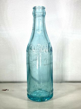 Camden Arkansas Ark Straight Side Coca - Cola Bottle Coke Icy Blue Shoulder Script