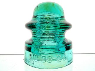 - Sweet Amber Swirled No 38 - 20 Glass Signal Insulator