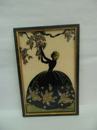 Vintage Reliance Silhouette Picture Blossom Time B.  E.  20 Smith Frederick