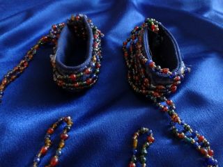 RARE Xena/Hercules Prop/Costume Bracelet 4 - Blue Colorful Elaborate Beaded 2