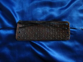 VERY RARE Xena/Hercules Prop/Costume Armband 4 - Leather With Pointy Rivets 2