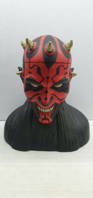 Darth Maul Cookie Jar Star Wars Episode 1 Applause 1999 Figural Container