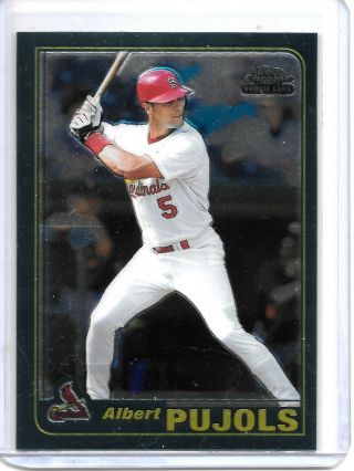 2001 Topps Chrome Traded Albert Pujols Rookie Rc T247 St Louis Cardinals