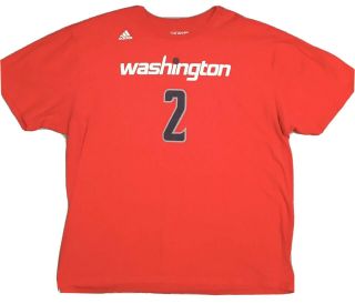 Mba Washington Wizards Basketball John Wall Adidas T - Shirt Red Men 