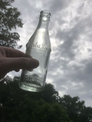 Rare Antique Indianola Mississippi D Colotta Ice & Coal Co Diamonds Soda Bottle