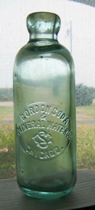 Gordon Soda Chicago Illinois Hutchinson Bottle Unlisted Variation Only 1 Known