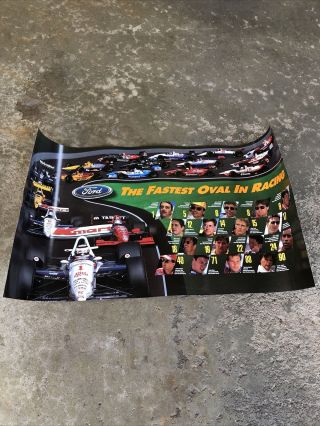Indy Car Manufacturer Champions Fastest Oval In Racing Poster 36x19