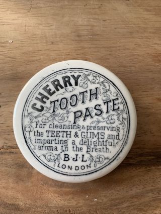 Cherry Tooth Paste Bjl London Pot Lid