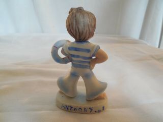 Vintage Lefton sailor boy July birthday ceramic figure 3