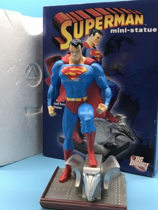 2006 Dc Direct Superman Mini Statue Designed By Jim Lee Sculpted By Tim Bruckner