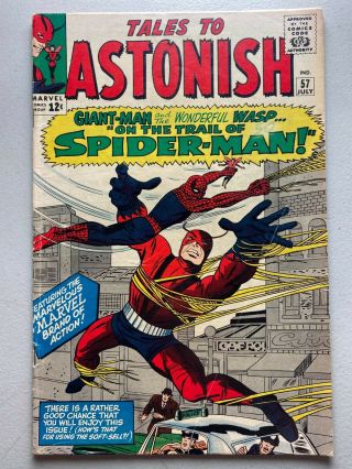 Tales To Astonish 57 • 1964 Marvel Comics • Early Spider - Man • Vg - 3.  5