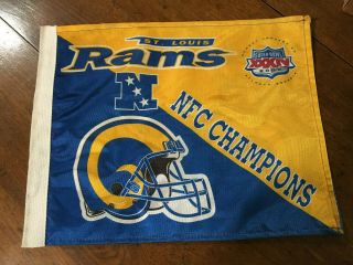 Collectible St.  Louis Rams Nfc Champions Flag/banner,  2000