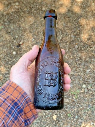 Antique Western Beer Bottle: Alabama Brewing San Francisco,  Cal.  - Split Size